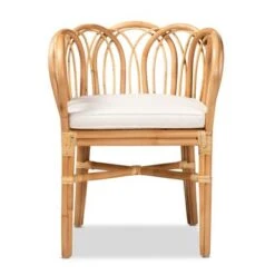 Baxton Studio Melody Modern Natural Finished Rattan Dining Chair - Neutral -Gourmet Interiors 7f318188 3da8 4d88 8eb0 42ddde31cb7d