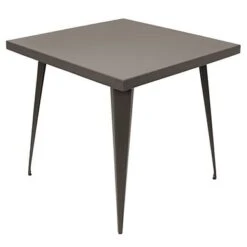 Austin Industrial Dining Table 32" X 32" - Austin Industrial Dining Table Silver -Gourmet Interiors 7f6a57b7 e09f 416c 894f 96eeb47ffbff