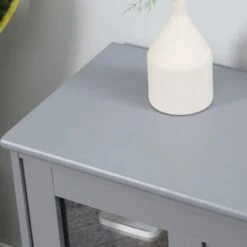 HOMCOM Modern Kitchen Sideboard, Stackable Storage Cabinet, Sliding Glass Door Console, Cupboard Serving Buffet For Kitchen - Black -Gourmet Interiors 7fed315d d3d3 4a88 b786 e11cefd058d8