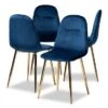 Carson Carrington Baengling Upholstered 4-piece Dining Chair Set - Navy Blue -Gourmet Interiors 8049f0e8 e2b4 4b16 8cad 8564bd25c86a