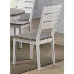 The Gray Barn Avalon 5-piece Contemporary Dining Set In Stormy White And Ash - Round - 6 -Gourmet Interiors 80f00516 53e6 4408 aabf 69feab4f5134
