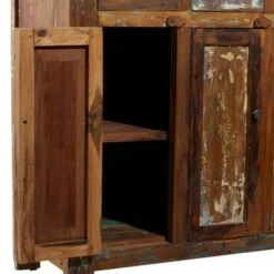 Brown Wood Rustic Cabinet - Brown - 2 Doors & Drawers -Gourmet Interiors 811db82e e00e 4298 af2e aeb52dfcaa30