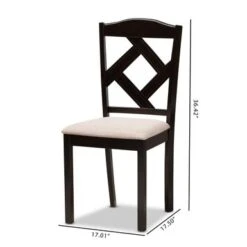 Copper Grove Monongahela Contemporary Fabric Dining Chair Set - Brown -Gourmet Interiors 81cbaa98 c3e0 43c9 b9e2 697e9d3b327d