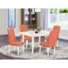 Wood Dinette Set - Butterfly Leaf Dining Table And Nail Head Parsons Dining Room Chairs (Color, Upholstered & Pieces Options) - NOEN5-LWH-78 -Gourmet Interiors 820114ac 77ae 4205 89fe 48f8e631f520