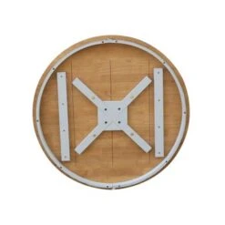 36" Round Top Pedestal Table - Hickory/Stone - Dining Height - Distressed Hickory/Stone -Gourmet Interiors 823b54d0 30b6 4be2 bc72 5693f59cde20