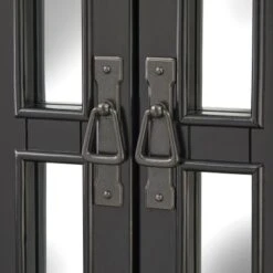 Lifestorey Lavoy 4-Door Mirrored Buffet/Sideboard - Black -Gourmet Interiors 82e44175 d7d6 44d0 9048 514a2c74fb48