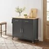 Tristan Kitchen Island/Cart - Gray -Gourmet Interiors 847294bf 0381 4681 b783 b13f4544cbf8