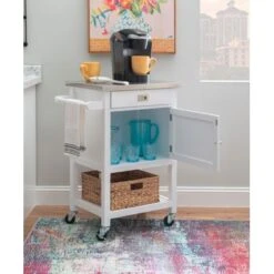 Schley Apartment Cart White -Gourmet Interiors 85464b3c 5140 4f57 9046 3c7e7c2c9d8c