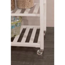 Hillsdale Kennon Kitchen Cart In White With Stainless Steel Top - Kitchen Cart - Stainless Steel 11 Hillsdale Kennon Kitchen Cart In White With Stainless Steel Top - Kitchen Cart - Stainless Steel -Gourmet Interiors 8634f45b 0b90 4d31 ab9d 6427e96ec1fe