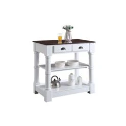 Monterey 36 In. Kitchen Island With Walnut Veneered Wood Countertop - 36" W X 28" D - Stationary - White - Wood 15 Monterey 36 In. Kitchen Island With Walnut Veneered Wood Countertop - 36" W X 28" D - Stationary - White - Wood -Gourmet Interiors 8694a994 2ca0 4ba1 a613 043ce2465679