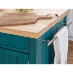 The Curated Nomad Coyote Teal Kitchen Cart - Teal -Gourmet Interiors 86c1b8af dd25 469c 9ee7 9bfb9106f00e