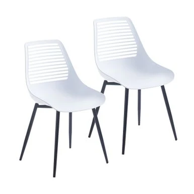 Porthos Home Ebrill Dining Chairs Set Of 2, Plastic Shell, Iron Legs - Black 17 Porthos Home Ebrill Dining Chairs Set Of 2, Plastic Shell, Iron Legs - Black - Image 15