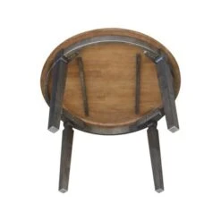 44 X 44 In. Round Top Dining Table - N/A - Hickory/Shell -Gourmet Interiors 88254b56 08c1 4511 aca5 0ab7ff822b34