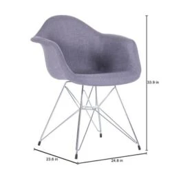 Porthos Home Upholstered Dining Armchairs W/ Metal Legs (Set Of 2) - Blue 26 Porthos Home Upholstered Dining Armchairs W/ Metal Legs (Set Of 2) - Blue -Gourmet Interiors 883f5367 ad43 4e65 9dd8 0830c5c8e4b7