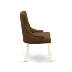 East West Furniture Dining Table Set - Butterfly Leaf Dining Table And Wooden Padded Chairs (Color & Pieces Options) - NOFR5-LWH-18 -Gourmet Interiors 88581b9e 475d 4b76 b668 9b189a64ce8b