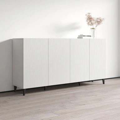 Pafos 4D 75" Sideboard - White 10 Pafos 4D 75" Sideboard - White - Image 8