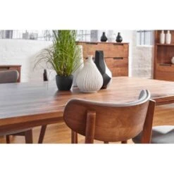 Kirkwood American Walnut Mid Century 77-inch Dining Table - Walnut -Gourmet Interiors 896d019a 211c 4e73 8f8b c56894b12d12