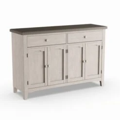 The Gray Barn Steeplechase Grey White Wood Server - Distressed Gray Top / Sea White Base -Gourmet Interiors 8984a085 7dc7 4d27 aa88 b429ae6a1713
