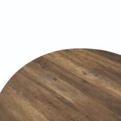 LeisureMod Ravenna Round Wood 47" Dining Table With Metal Legs - Ebony -Gourmet Interiors 8a60fb2f f739 4753 9831 5a041e5f65e4