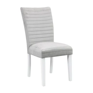 ACME Elizaveta Side Chair In Gray And White High Gloss (Set Of 2) - Set Of 2 - Gray And White High Gloss - Dining Height 3 ACME Elizaveta Side Chair In Gray And White High Gloss (Set Of 2) - Set Of 2 - Gray And White High Gloss - Dining Height