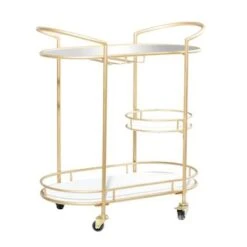 Contemporary Modern Iron 3 Tier Drink Bar Storage Cart - Gold, Silver, Or Matte Black - Gold 10 Contemporary Modern Iron 3 Tier Drink Bar Storage Cart - Gold, Silver, Or Matte Black - Gold -Gourmet Interiors 8b1ebc5d 0ff6 4af1 ac64 20d735d693f4