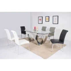 Somette Contemporary Upholstered Cantilever Side Chair, Set Of 4 - Grey 16 Somette Contemporary Upholstered Cantilever Side Chair, Set Of 4 - Grey -Gourmet Interiors 8b226684 a952 4fe3 9f6a 2268c6315e58