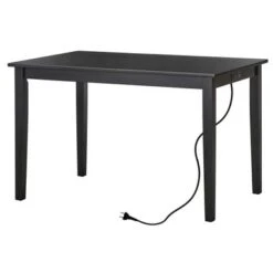 Simple Living Asher Dining Table With USB Port - Espresso -Gourmet Interiors 8b2b3921 96a4 4d8e b13e 8353483e23d7