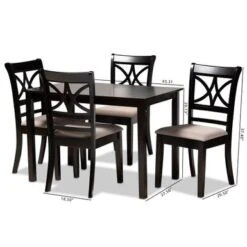 Copper Grove Aileur 5-piece Dining Set - Beige -Gourmet Interiors 8c0c3f32 5207 4dd4 8922 3c891788f653