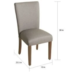 HomePop Parson Chair - Grey -Gourmet Interiors 8c961c0e 0b52 4392 b9ce f807800d2bf2