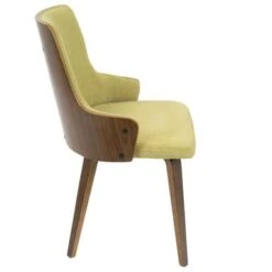 LumiSource Stella Mid-Century Modern Padded Dining/Accent Chair (Set Of 2) - Black Faux Leather/walnut -Gourmet Interiors 8d703f94 e1b2 4fbf a1d1 2003fee3de6a