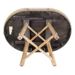 Merax Farmhouse Round Extendable Dining Table - Espresso -Gourmet Interiors 8dc58448 9a40 4b01 859a b1ea9dc3b433