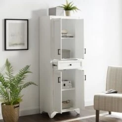 Tara Pantry - 23.75"W X 15"D X 67.75"H - White -Gourmet Interiors 8dea2ff2 5ea3 42d9 8db4 2cfa1e599d4b