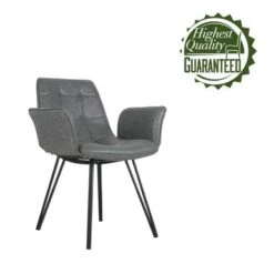 Porthos Home Valo Dining Chairs Set Of 2, Tufted PU Leather Upholstery - Brown -Gourmet Interiors 8dfef37e 3525 4f7e 8aac 465725bceaef