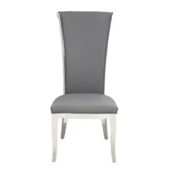Somette Juliet Tall Rolled Back Side Chair, Set Of 2 - Grey -Gourmet Interiors 8e06086d 475b 469b 9c8b 491435616e91