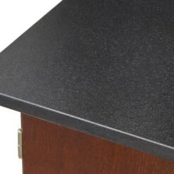 Simple Living Vaughn Granite Top Mid-Century Kitchen Island - Granite -Gourmet Interiors 8e651f20 9605 45a9 8e3b c182740756ee