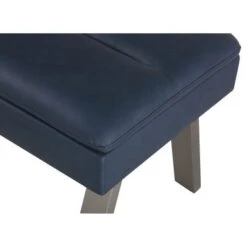 Somette Janice Blue Dining Bench - Single - Dining Height -Gourmet Interiors 8f60ecf1 466d 4aa2 a880 9ead7bcb55bf