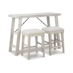 Carynhurst Counter Height Dining Table And Bar Stools (Set Of 3)