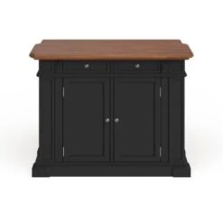 Copper Grove Warwick Black Distressed Oak Kitchen Island - Stationary - Black - Wood -Gourmet Interiors 90a2b267 a968 4980 9242 7c49bd2d9215