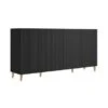 Pafos 4D 75" Sideboard - Black -Gourmet Interiors 9232ad17 9f60 4cf9 b40b a8885808db09