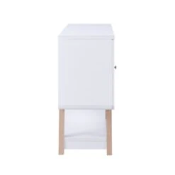 Carson Carrington Ingrirud Modern 4-bottle Buffet Server - Walnut Oak -Gourmet Interiors 92922b01 48f1 4a26 9a25 2abc040d3add