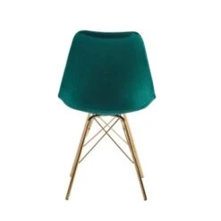 Porthos Home Alia Dining Chairs Set Of 2, Velvet And Gold Chrome Legs - Blue -Gourmet Interiors 929990e9 6fe2 4452 b75d 27ab141307e8