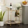 Contemporary Modern Iron 3 Tier Drink Bar Storage Cart - Gold, Silver, Or Matte Black - Gold -Gourmet Interiors 931437e0 83d5 4091 b3e8 d06952c56618