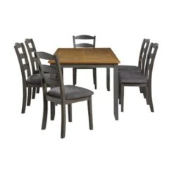 West Lake 66" 7-pc. Dining Table Set - Antique Natural Top -Gourmet Interiors 93702da9 6a03 47f5 9ae1 f99fc46e02bb