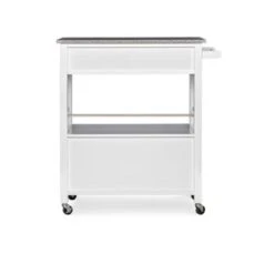 Chestley Kitchen Cart With Granite Top White -Gourmet Interiors 94a9f12a 5ff1 4a68 8a0d 3df00fe3f61c