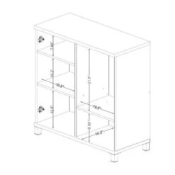 Baxton Studio Marcy Contemporary White Wood Storage Sideboard Cabinet - White -Gourmet Interiors 9508b3d6 84ee 47d7 9796 619c52a55d88