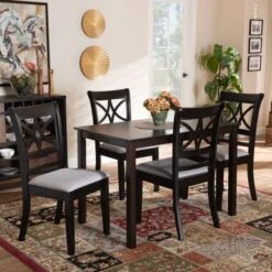 Copper Grove Aileur 5-piece Dining Set - Beige -Gourmet Interiors 95463047 2ef5 4609 a336 a20cfa8c80ac