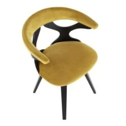 Carson Carrington Viby Mid-century Modern Swivel Dining/ Accent Chair - N/A - Yellow Velvet/Black -Gourmet Interiors 956d7e3f 4aca 464d 871d 5042f1fd85dc