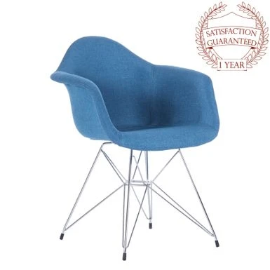 Porthos Home Upholstered Dining Armchairs W/ Metal Legs (Set Of 2) - Blue 18 Porthos Home Upholstered Dining Armchairs W/ Metal Legs (Set Of 2) - Blue - Image 16