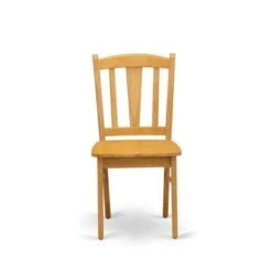 Dining Set- Butterfly Leaf Rectangular Table- Wooden Chairs With Wooden Seat And Slatted Chair Back (Color & Pieces Options) - NFDL3-MAH-W -Gourmet Interiors 9601b707 a383 4460 8f64 e6acc74d6986