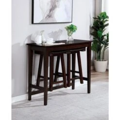 3 Piece Bar Table Set With Two Stools - Antique Teal, Gray -Gourmet Interiors 9872b08d f65b 4d2e a7df b69bd4dc4b39